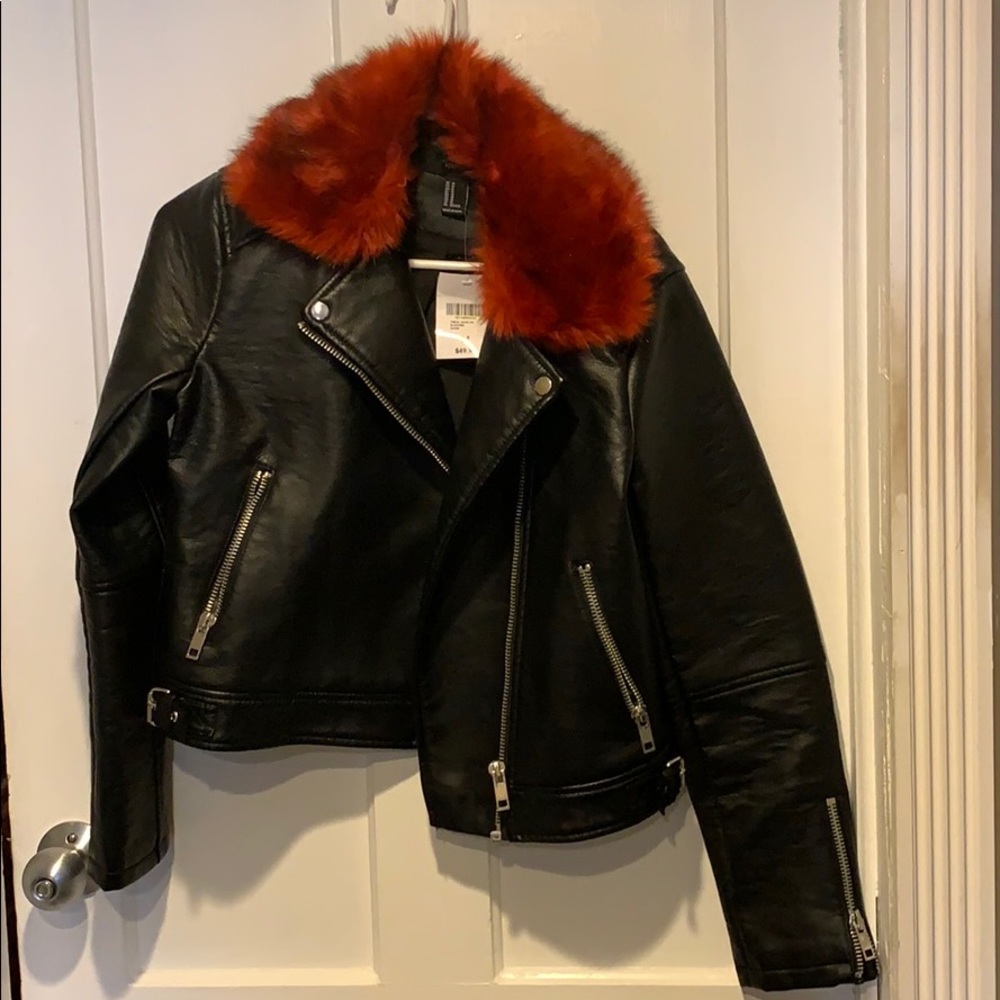 BNWT Faux Leather Moro Jacket
